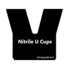 Nitrile U Cup 40mm ID x 50mm OD x 8mm Seal  HT Price for 1 pc
