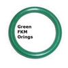 FKM Heat Resistant Green O-rings  Size 007 Minimum 50 pcs