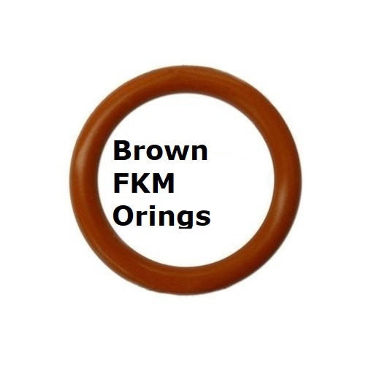 FKM Heat Resistant Brown O-rings  Size 381 Price for 1 pc