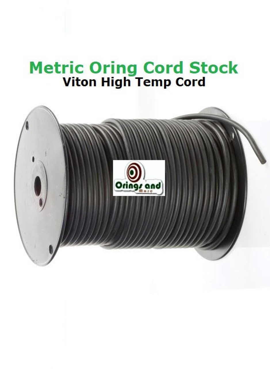 Metric 2.0mm O-ring Cord FKM Black   Price per Foot