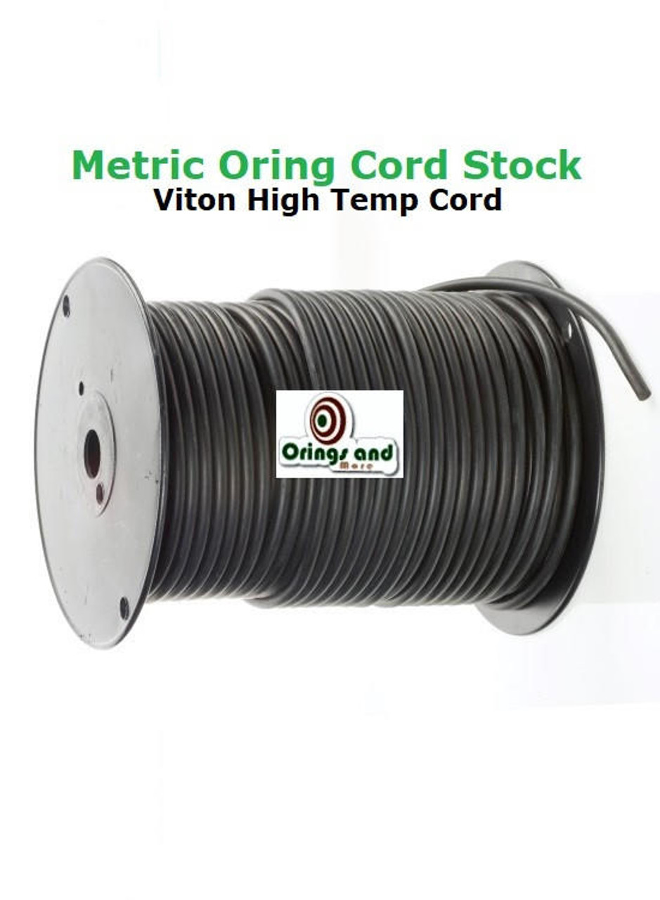 Metric 3.0mm O-ring Cord FKM Black   Price per Foot