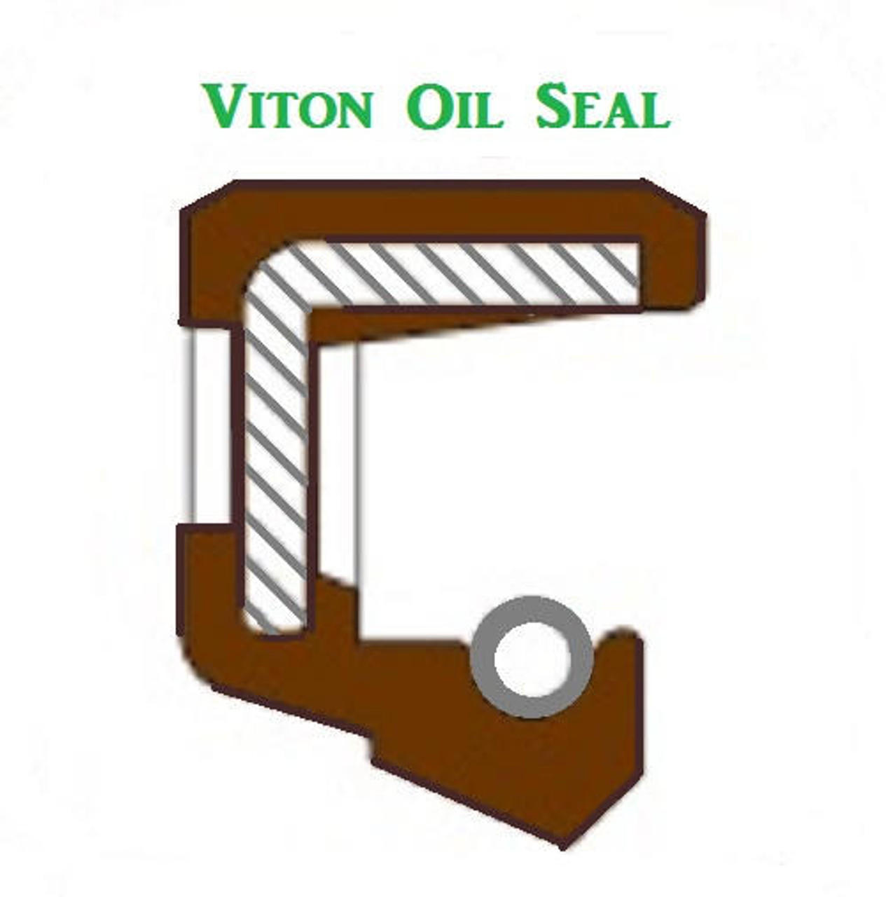 FKM Oil Shaft Seal 33 x 45 x 7mm Single Lip Price for 1 pc