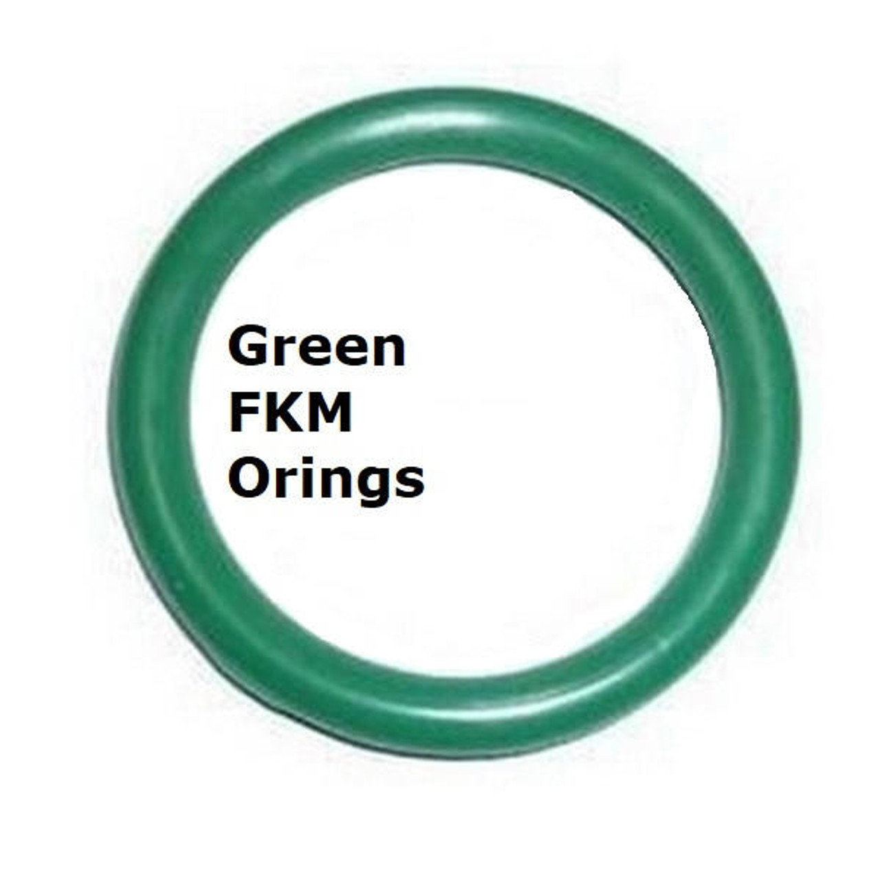 FKM Heat Resistant Green O-rings  Size 118 Minimum 10 pcs