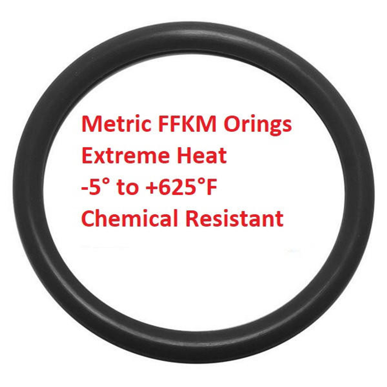 FFKM O-ring 7.5 x 3.5mm  Temp  -5° to -625°F