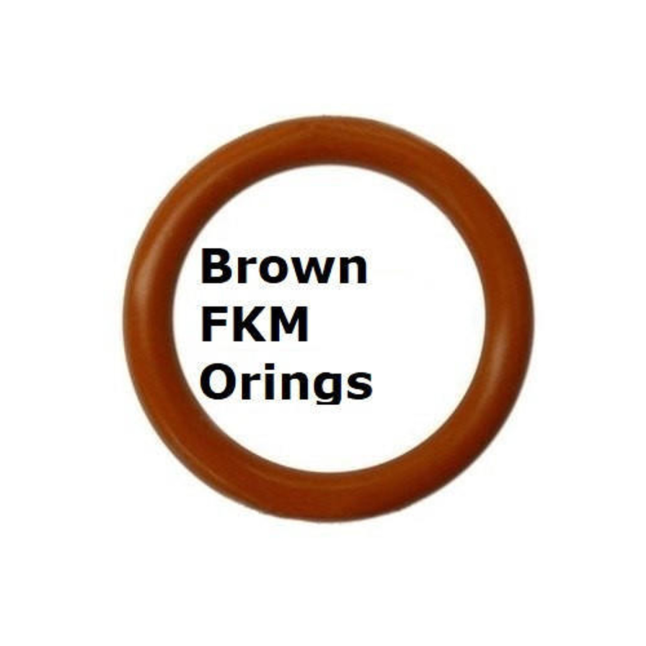 FKM Heat Resistant Brown O-rings  Size 424 Price for 1 pc