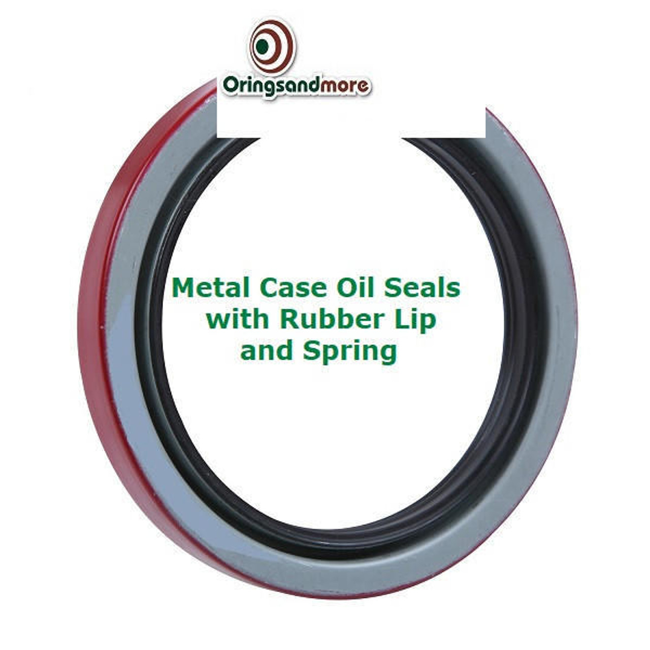 Metric Oil Shaft Seal 75 x 100 x 10mm Single Lip Metal Case