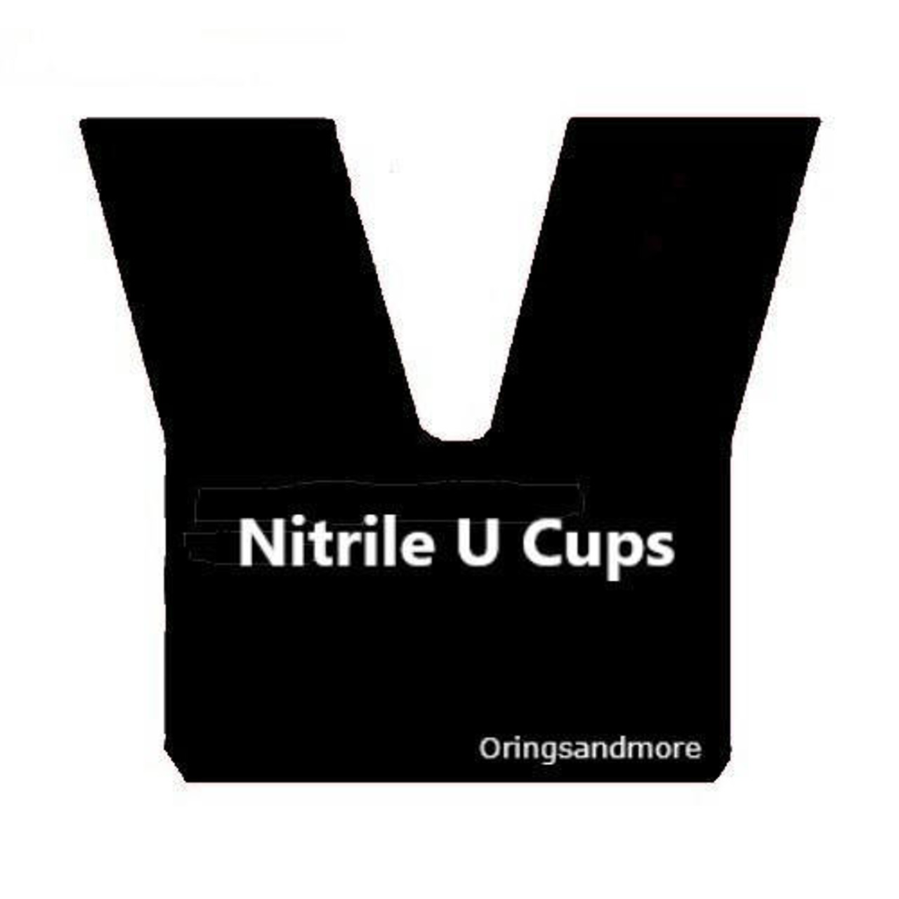 Nitrile U Cup 8mm ID x 18mm OD x 8mm Seal  HT Price for 1 pc