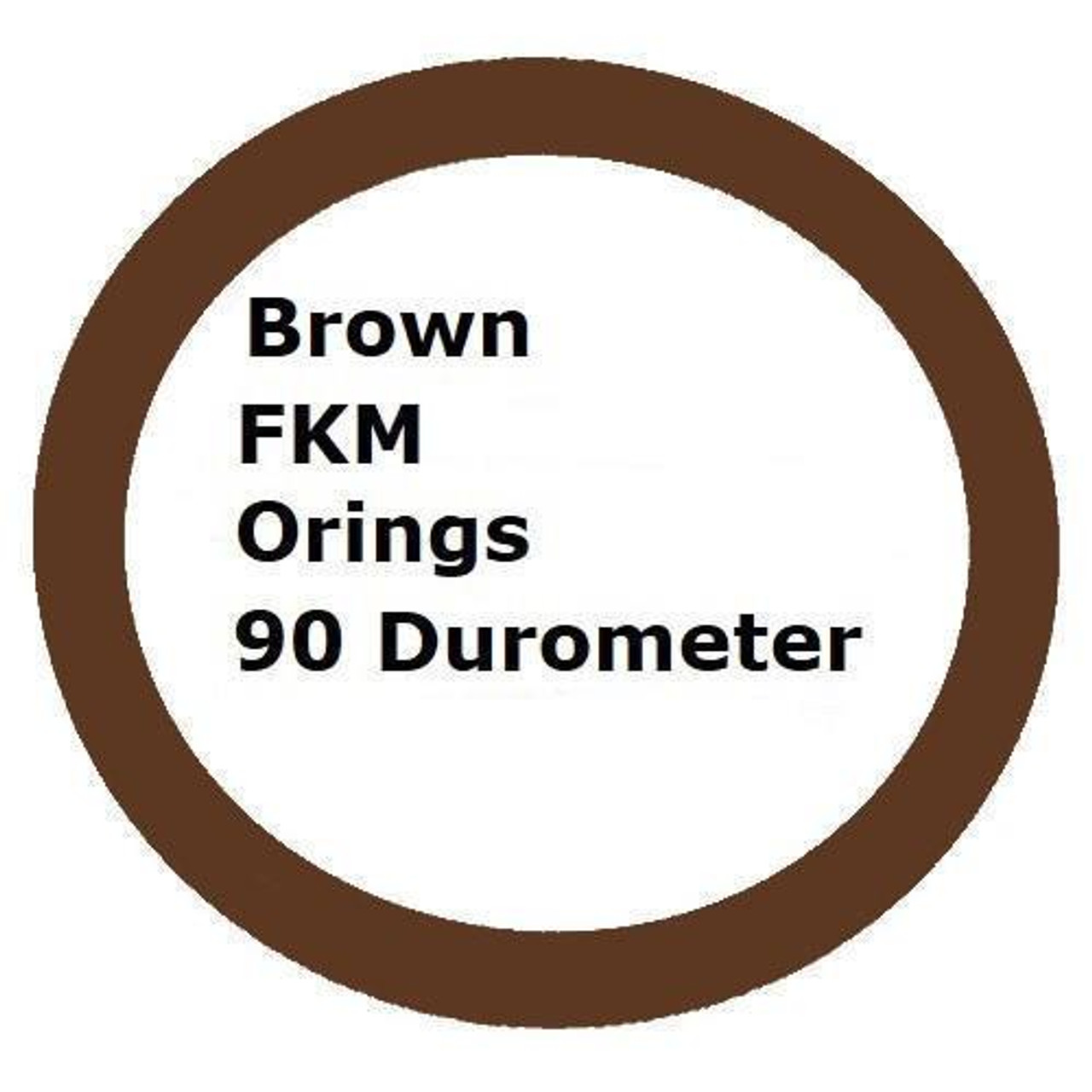 FKM 90 O-ring 9 x 1mm Brown Minimum 10 pcs