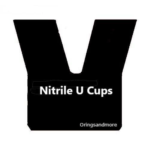 Nitrile U Cup 16mm ID x 24mm OD x 5mm Seal  HT Price for 1 pc