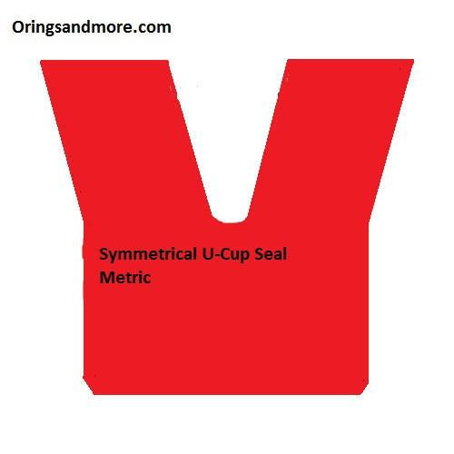 Hydraulic U Cup Metric 22mm ID x 40mm OD x 12mm Seal  Price for 1 pc