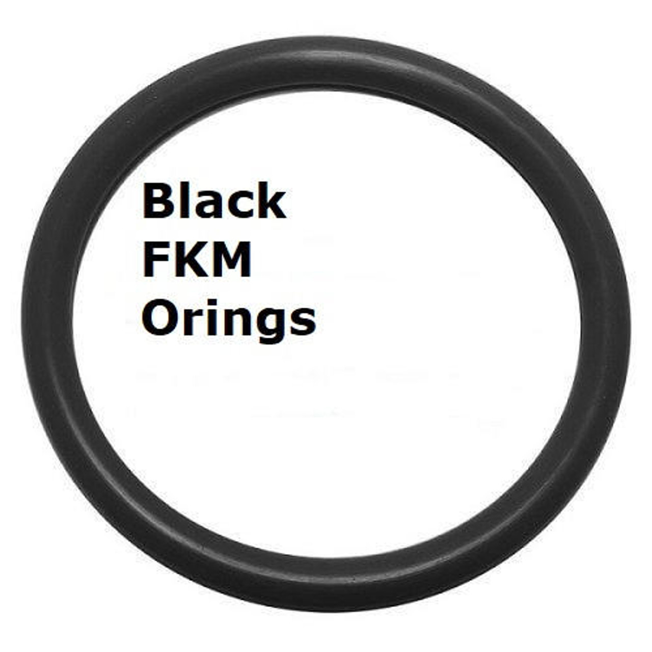 FKM Heat Resistant Black O-rings  Size 003 Minimum 50 pcs