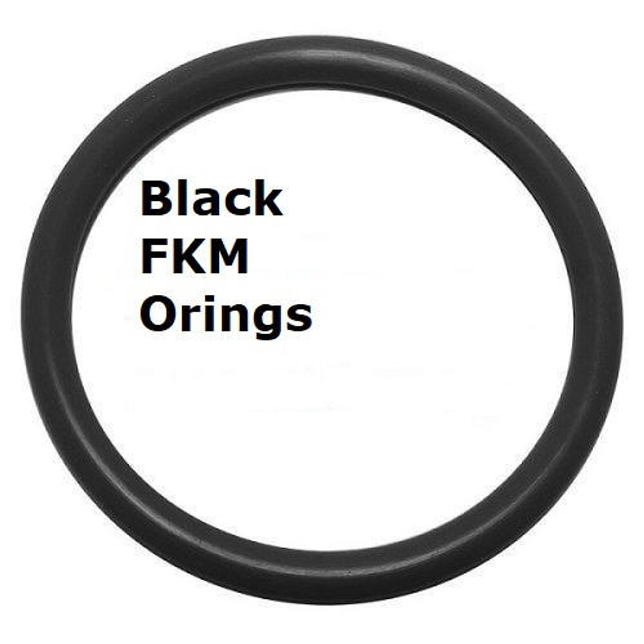 FKM Heat Resistant Black O-rings  Size 019 Minimum 25 pcs