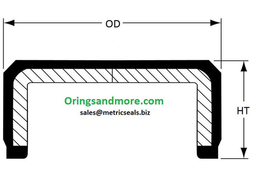 130mm OD x 12.0mm HT End Cap Seal   Price for 1 pc