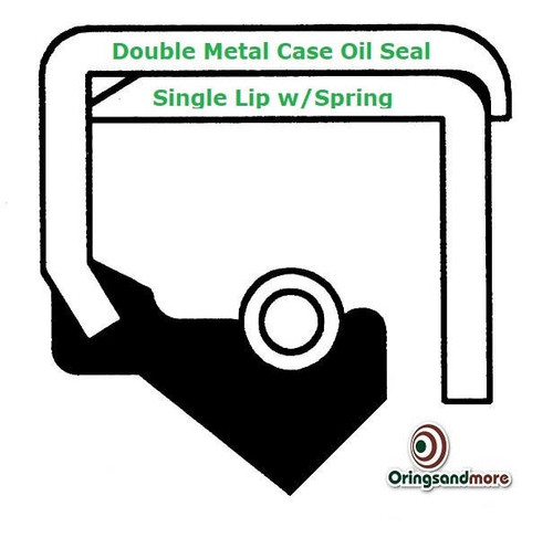 Metric Oil Shaft Seal 260 x 320 x 25mm Single Lip Double Case   