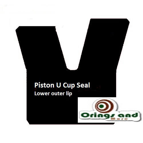 Piston U-Cup NBR 16mm OD x 8mm ID x 5.5mm Seal  Price for 1 pc