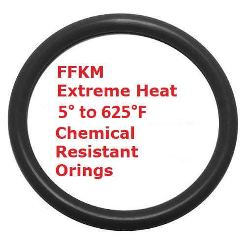 FFKM 75 Black O-rings N896  Size 006