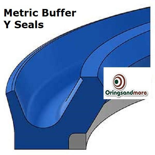 Metric Buffer Y Seals 75mm ID x 90.5mm OD x 5.9mm
