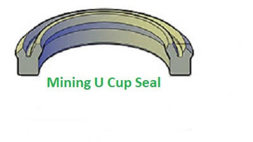 Mining U Cup Seal 146mm ID x 154mm OD x 8.2mm  