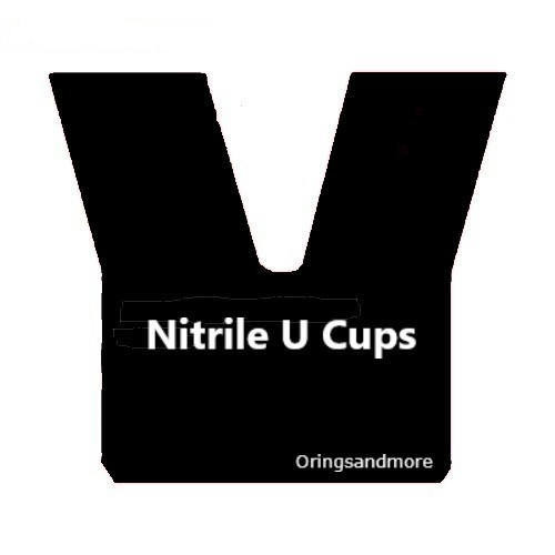 Nitrile U Cup 8mm ID x 18mm OD x 8mm Seal  HT Price for 1 pc