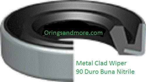 Metal Clad Rod Wipers H Style 3-1/2"x 4"x 5/16"