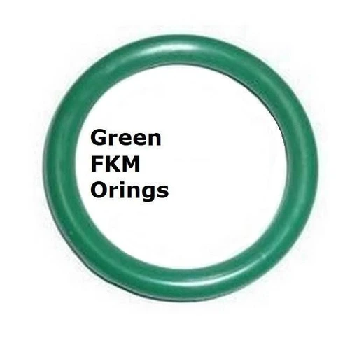 FKM Heat Resistant Green O-rings  Size 007 Minimum 50 pcs