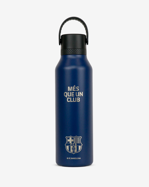 BOTELLA TERMO "RUNBOTT" FCB - MES QUE UN CLUB+ESCUDO 600ML MARINO