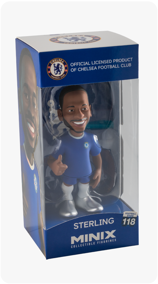 Muñeco Minix de Raheem Sterling, Chelsea FC