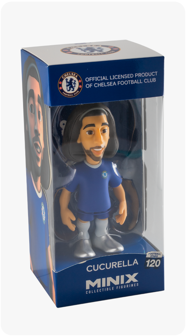 Muñeco Minix de Marc Cucurella, Chelsea FC