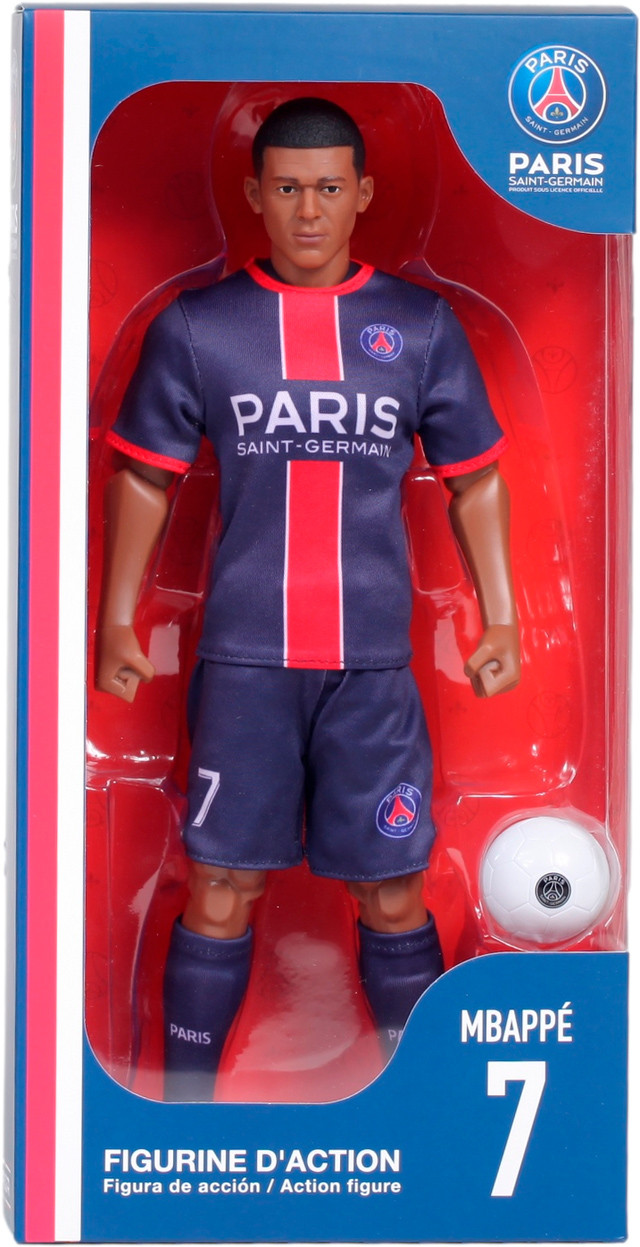 Figura de Kylian Mbappe, Socker en su caja