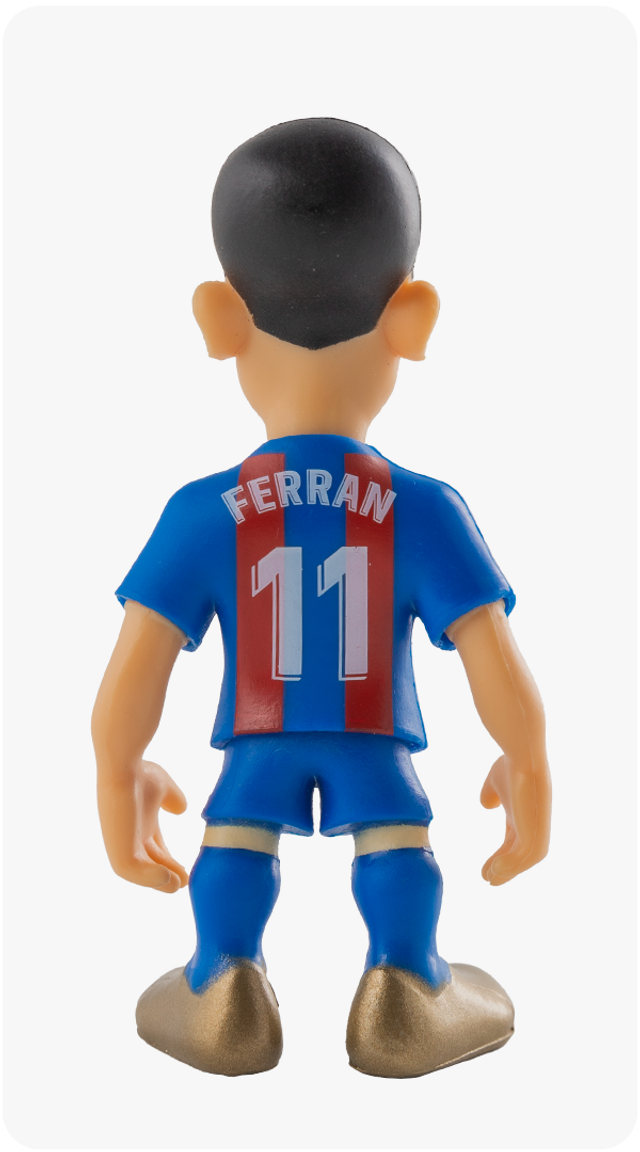 Minix figura de Ferran Torres, FC Barcelona, 7cm
