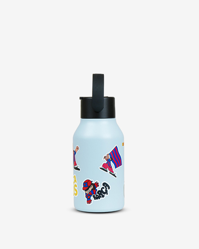 BOTELLA TERMO "RUNBOTT MII" FCB - TEXTURE STICKERS 350 ML POWDER SKY TAPON SPORT