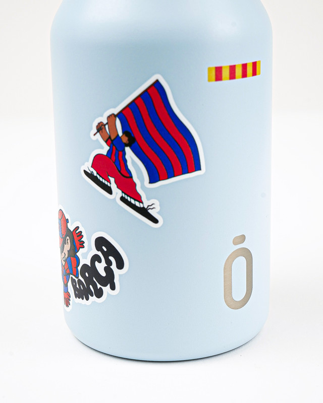 BOTELLA TERMO "RUNBOTT MII" FCB - TEXTURE STICKERS 350 ML POWDER SKY TAPON SPORT