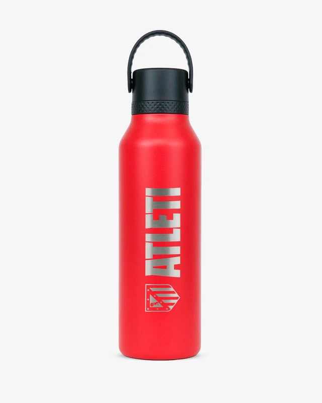 BOTELLA TERMO "RUNBOTT" ATLETI - "ATLETI"+ESCUDO 600ML ROJO