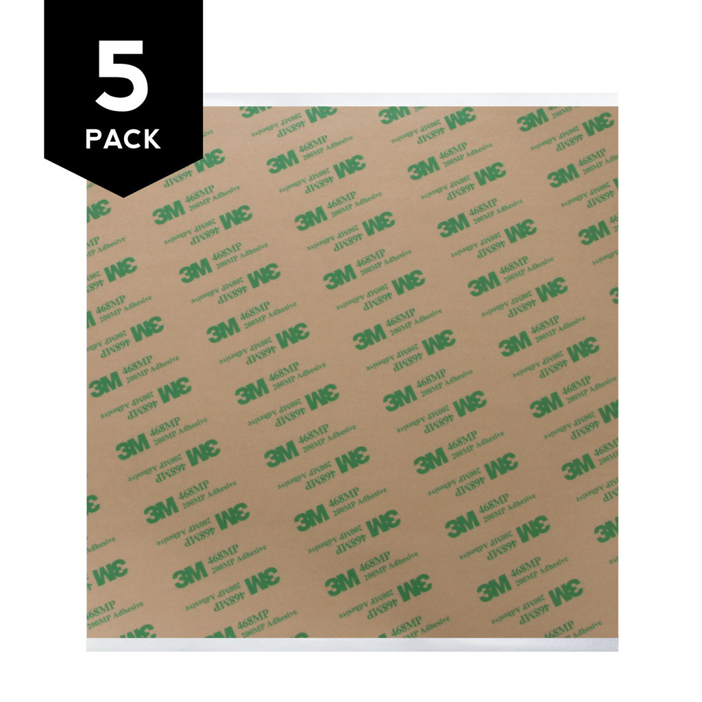 3M 468MP Adhesive Transfer Tape Square 5 Pack
