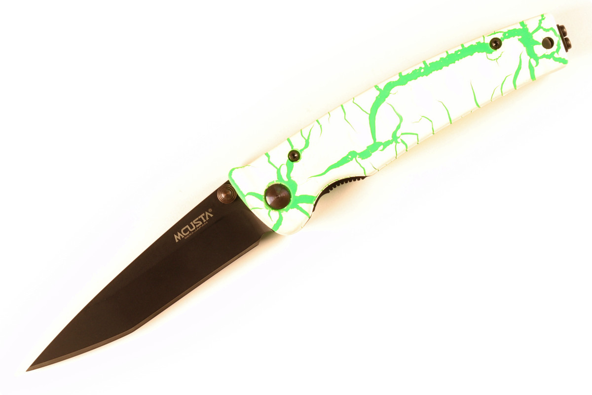 Mcusta 2023 Limited Edition MC-4BC-D2 Katana VG-10 Core San Mai Green/white 4.25" Folding knife