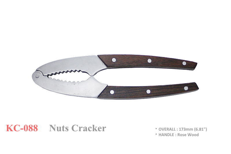 Kanetsune KC-088 Rosewood Stainless Steel 173mm Nutcracker