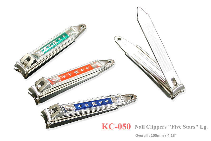 Kanetsune KC-050 Large Stainless Steel 105mm Red Nail Clippers