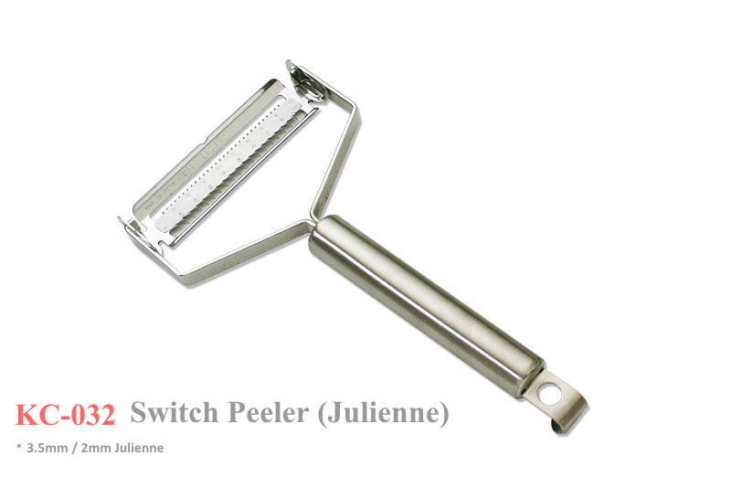 Kanetsune KC-032 Stainless Steel Flat 75mm Switch Peeler Julienne Knife