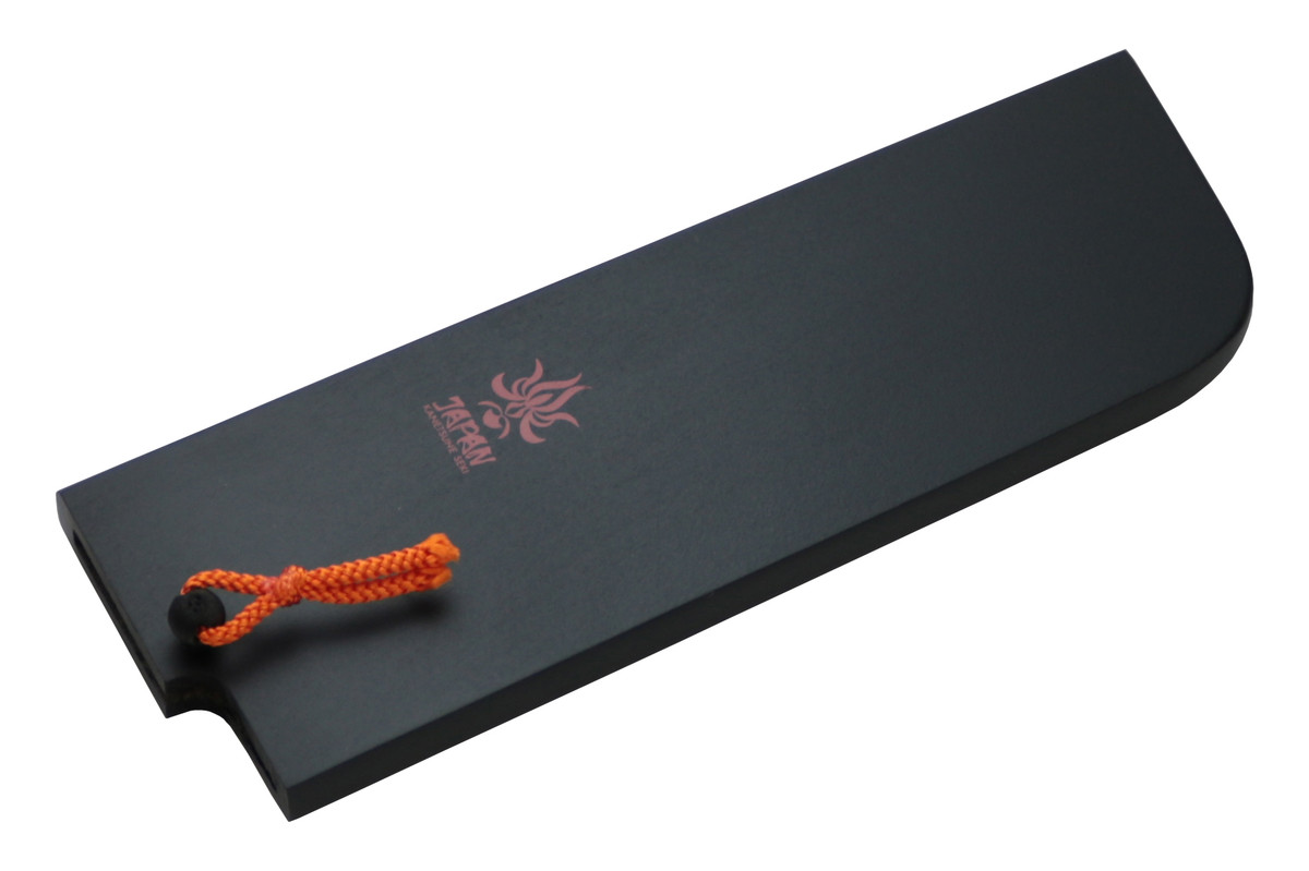 Kanetsune KC-622 165mm Nakiri Kitchen Cutlery Knife Wood Saya Sheath