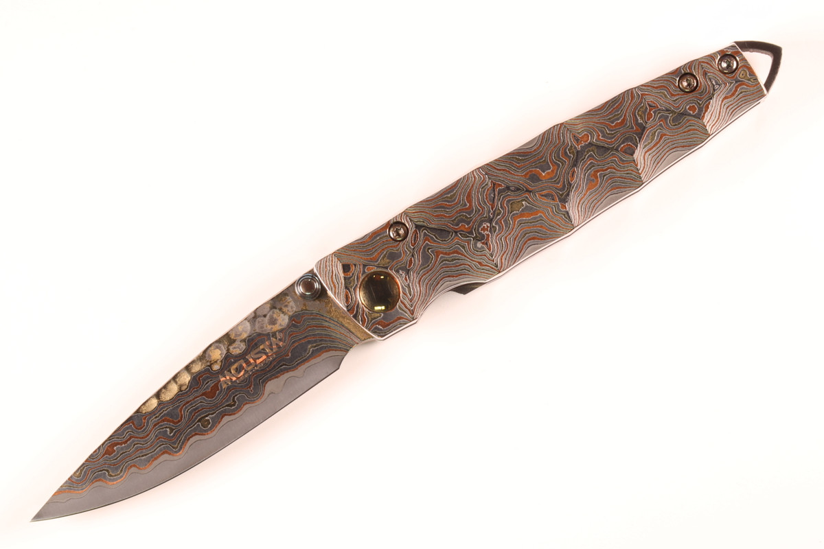 MC-34RD 25th Anniversary Shinra Tsuchi Mokume Damascus Handle