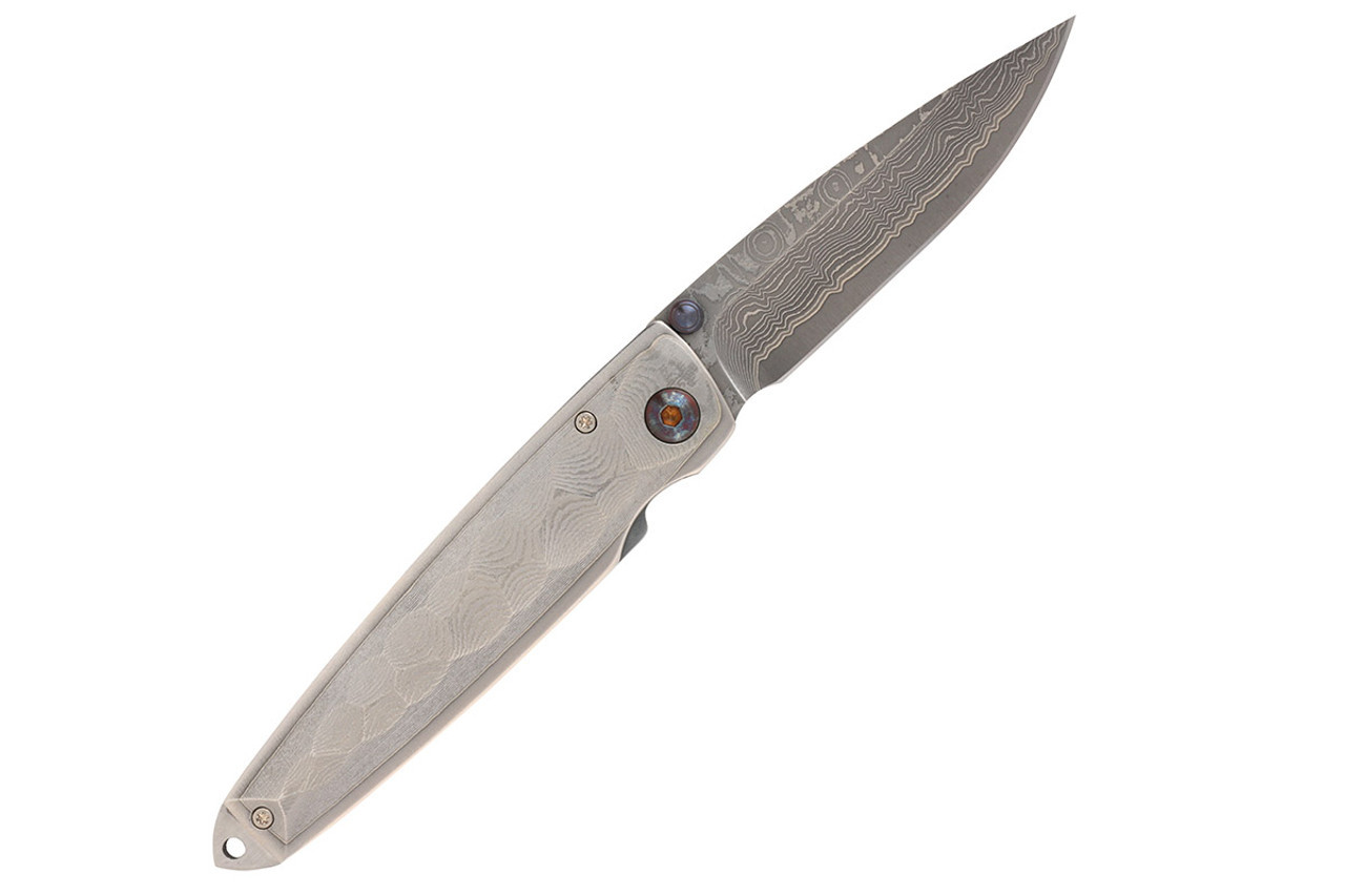 Mcusta MC-34D Shinra Tsuchi VG-10 Core Damascus Blade Damascus Handle 3.75" Folding Knife