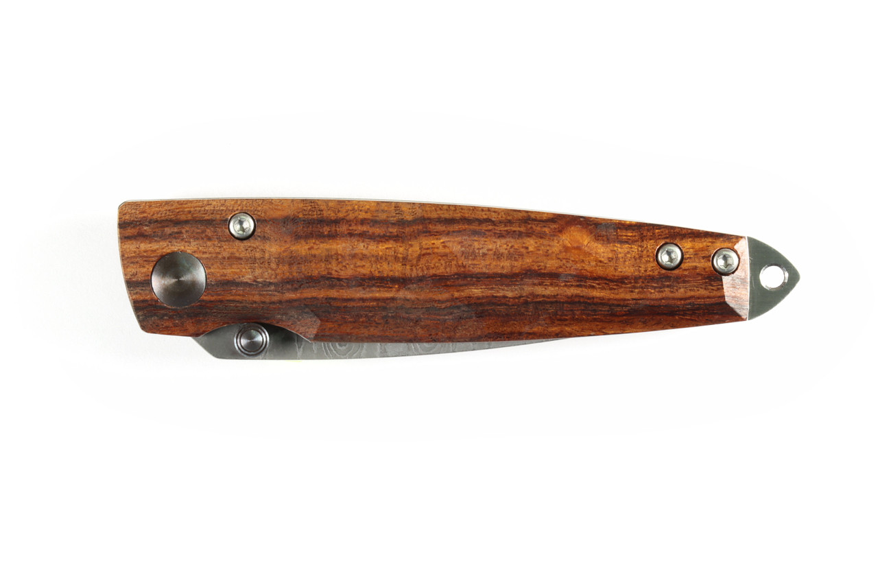 Mcusta MC-77DI Shinra Emotion Tsuchi VG-10 Core Damascus Ironwood 3.75" Folding Knife