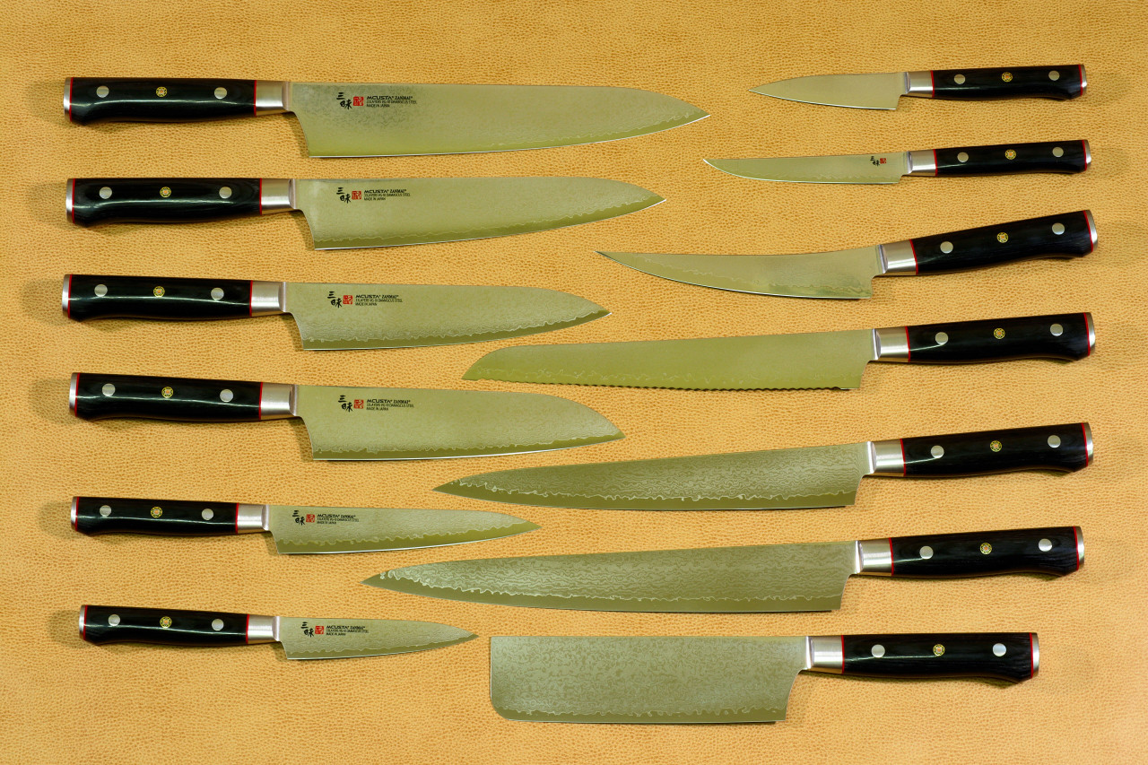 Mcusta Zanmai Classic Pro HFB-8008D Nakiri VG-10 Core Damascus 165mm Kitchen Cutlery Vegetable Knife