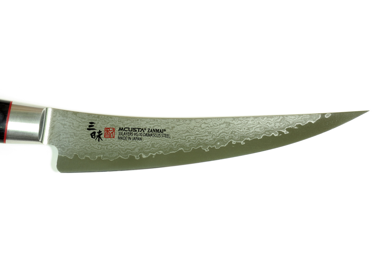 Mcusta Zanmai Classic Pro HFB-8009D VG-10 Core Damascus 165mm Kitchen Cutlery Boning Knife