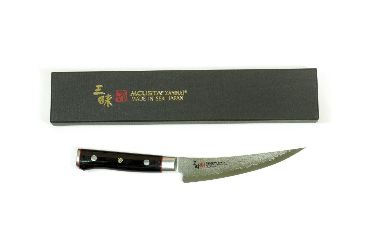 Mcusta Zanmai Classic Pro HFB-8009D VG-10 Core Damascus 165mm Kitchen Cutlery Boning Knife