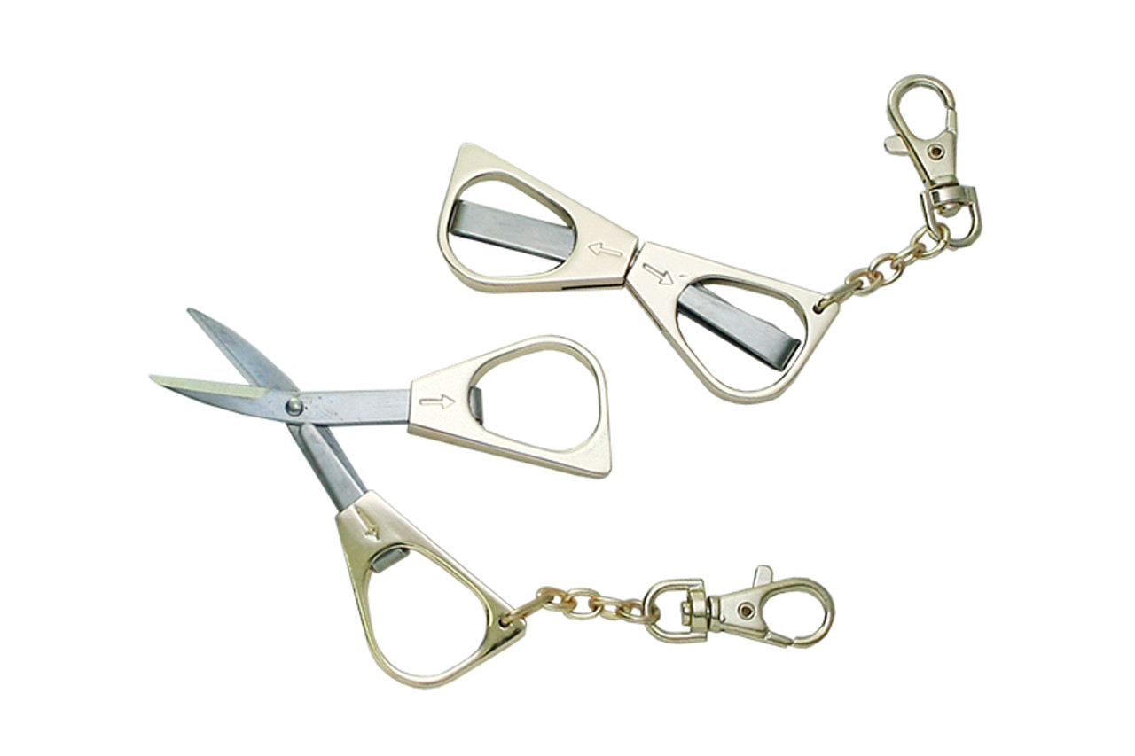Kanetsune KB-651 Stainless Steel 25mm Gold Folding Scissors