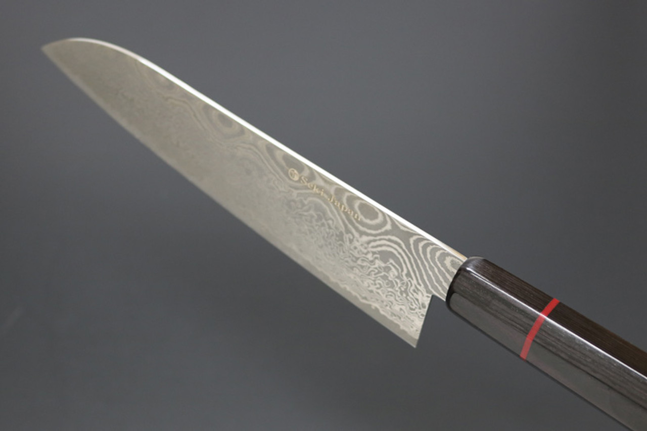 Kanetsune KC-843 Namishibuki Wa-Santoku 180mm Damascus Kitchen Knife