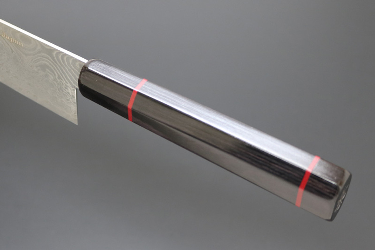 Kanetsune KC-843 Namishibuki Wa-Santoku 180mm Damascus Kitchen Knife