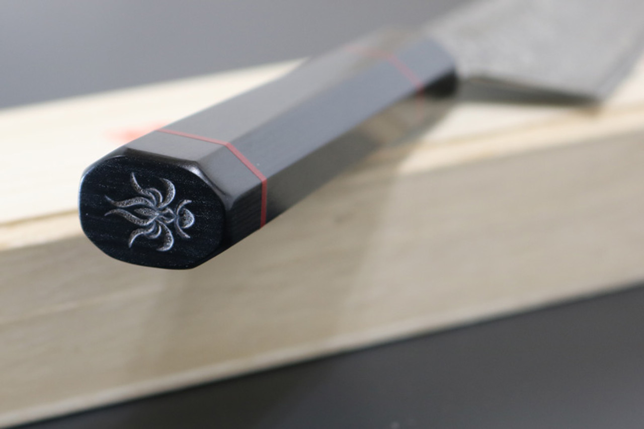 Kanetsune KC-843 Namishibuki Wa-Santoku 180mm Damascus Kitchen Knife