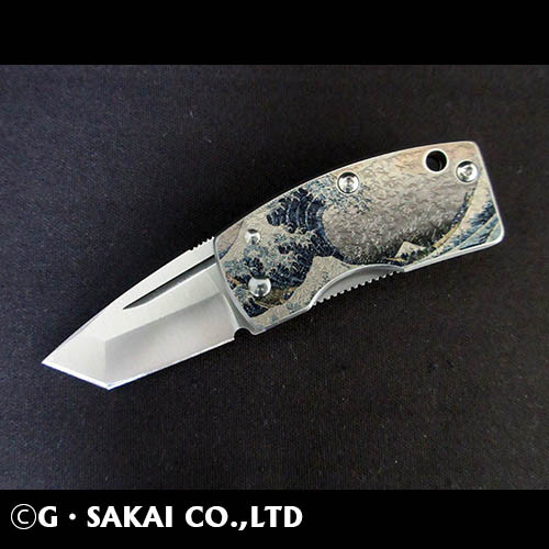 G. Sakai 11604 Ukimon Great Wave VG10 Tanto Money Clip Folding
